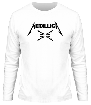 Мужская футболка длинный рукав Metallica (4M logo)