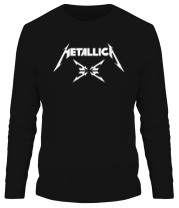 Мужская футболка длинный рукав Metallica (4M logo) фото
