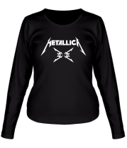 Женская футболка длинный рукав Metallica (4M logo) фото