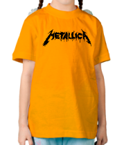 Детская футболка Metallica painted logo