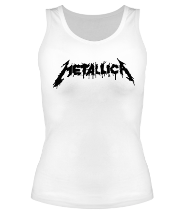 Женская майка борцовка Metallica painted logo