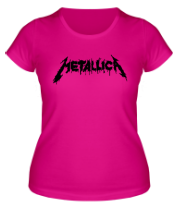 Женская футболка Metallica painted logo фото