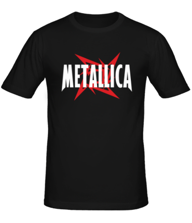 Мужская футболка Логотип группы Metallica