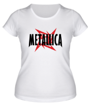 Женская футболка Логотип группы Metallica фото