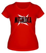 Женская футболка Логотип группы Metallica фото