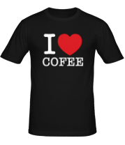 Мужская футболка I love coffee фото