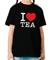 Детская футболка I love tea фото