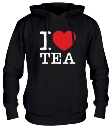 Толстовка худи I love tea