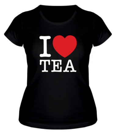 Женская футболка I love tea