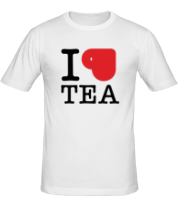 Мужская футболка I love tea (with cup) фото