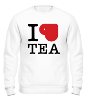 Толстовка без капюшона I love tea (with cup)