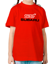 Детская футболка Subaru STI фото
