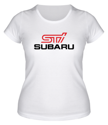 Женская футболка Subaru STI