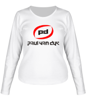 Женская футболка длинный рукав Paul Van Dyk фото