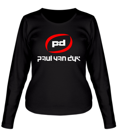 Женская футболка длинный рукав Paul Van Dyk