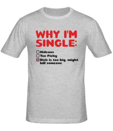 Мужская футболка Whi i'm single