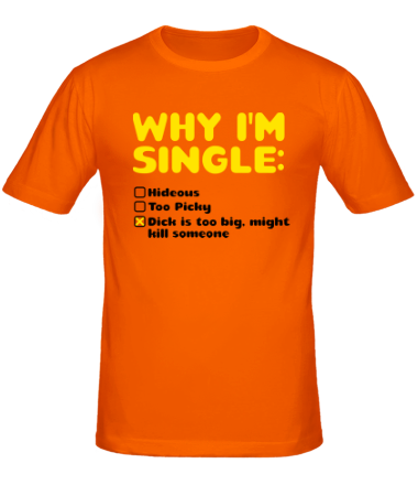 Мужская футболка Whi i'm single