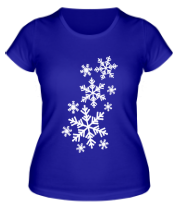 Женская футболка Снегопад фото