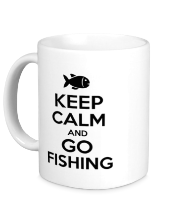 Кружка Keep calm and go fishing