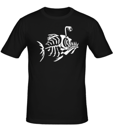 Мужская футболка Скелет глубоководной рыбы