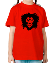 Детская футболка Суровый лев фото