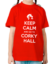 Детская футболка Keep Calm and go to Corky Hall фото