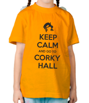 Детская футболка Keep Calm and go to Corky Hall фото