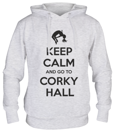 Толстовка худи Keep Calm and go to Corky Hall
