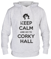 Толстовка худи Keep Calm and go to Corky Hall фото