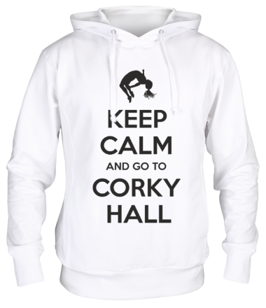 Толстовка худи Keep Calm and go to Corky Hall