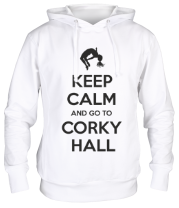 Толстовка худи Keep Calm and go to Corky Hall фото