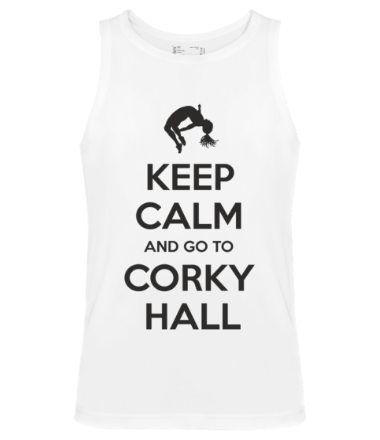 Мужская майка Keep Calm and go to Corky Hall