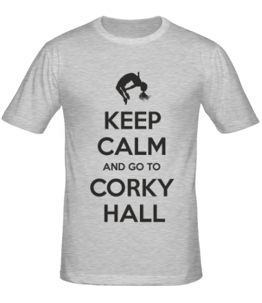 Мужская футболка Keep Calm and go to Corky Hall