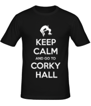 Мужская футболка Keep Calm and go to Corky Hall фото