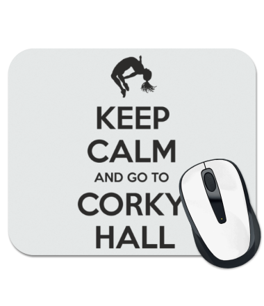 Коврик для мыши Keep Calm and go to Corky Hall