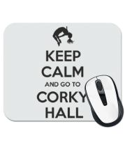 Коврик для мыши Keep Calm and go to Corky Hall фото