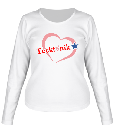 Женская футболка длинный рукав Tecktonik