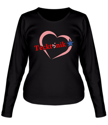 Женская футболка длинный рукав Tecktonik