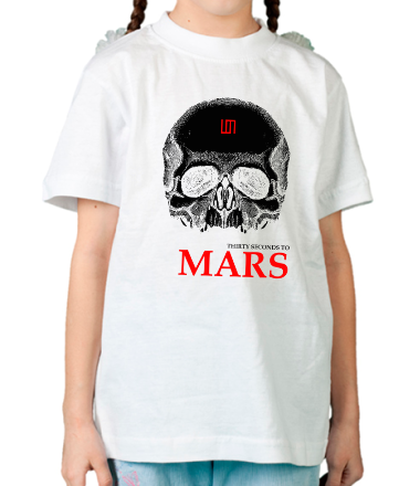 Детская футболка 30 second to mars (skull)