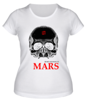Женская футболка 30 second to mars (skull) фото