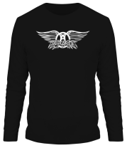 Мужская футболка длинный рукав Aerosmith logo фото