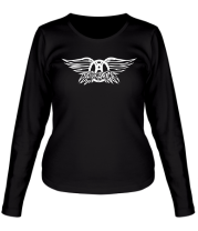 Женская футболка длинный рукав Aerosmith logo фото