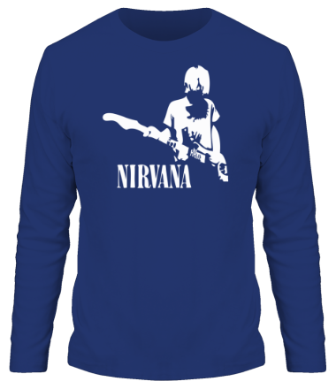 Мужская футболка длинный рукав Nirvana