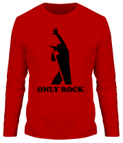 Мужская футболка длинный рукав Only Rock фото
