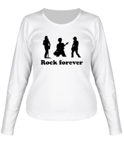 Женская футболка длинный рукав Rock forever фото