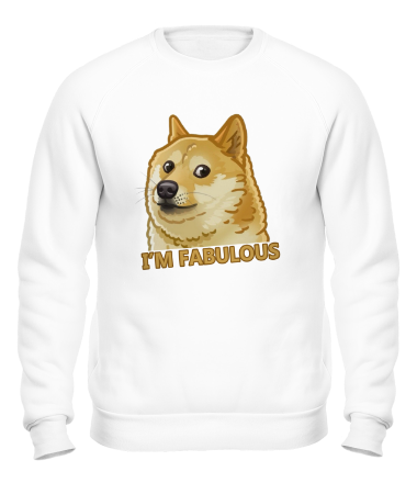 Толстовка без капюшона I'm doge