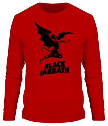 Мужская футболка длинный рукав Black Sabbath Logo