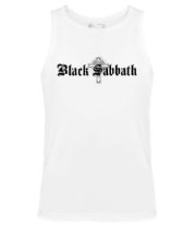 Мужская майка Black Sabbath text with logo фото