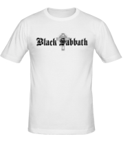 Мужская футболка Black Sabbath text with logo фото