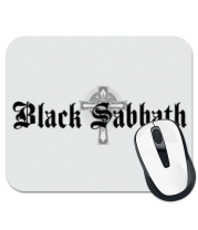 Коврик для мыши Black Sabbath text with logo фото